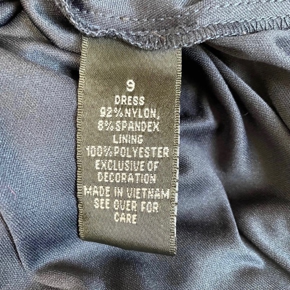 A. Byer Women’s Navy Blue Lace Halter Fit And Flare Mini Dress, Size 9 Juniors - Picture 9 of 12